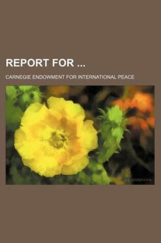 Cover of Report for