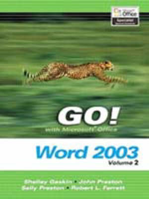 Book cover for Go! with Microsoft Office Word, Vol. 2 and Student CD Package