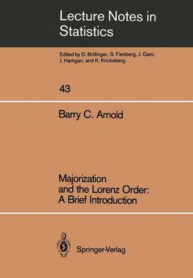 Book cover for Majorization and the Lorenz Order: A Brief Introduction