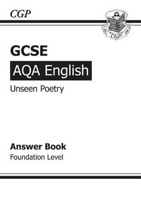 Cover of GCSE English AQA Unseen Poetry Answers for Study & Exam Practice book Foundation