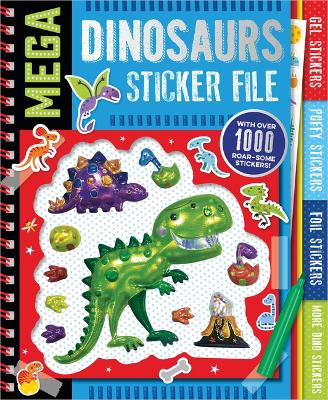 Book cover for Dinosaurs Mega Sticker File