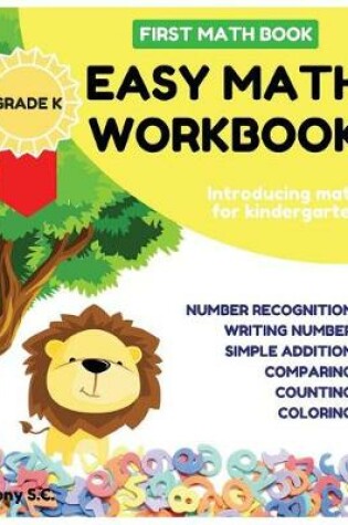 Cover of Easy Math Workbook for Kindergarten