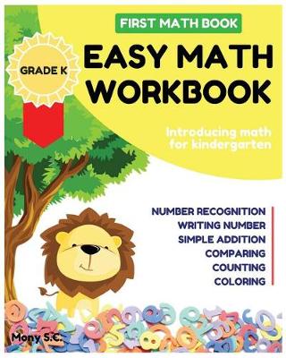 Book cover for Easy Math Workbook for Kindergarten