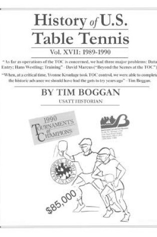 Cover of History of U.S. Table Tennis Volume 17