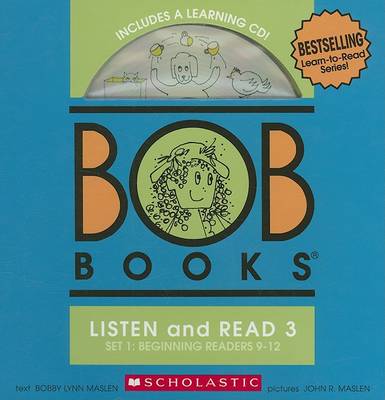 Book cover for Bob Books Set 1 Bind-Up: Books #9-12 + CD