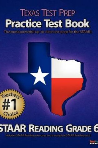 Cover of Texas Test Prep Practice Test Book Staar Reading Grade 6