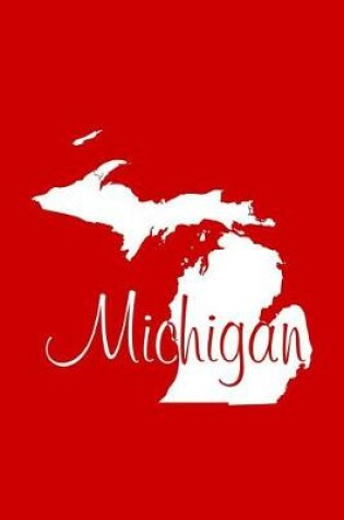 Cover of Michigan - Red Lined Notebook with Margins