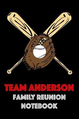 Book cover for Team Anderson Family Reunion Notebook