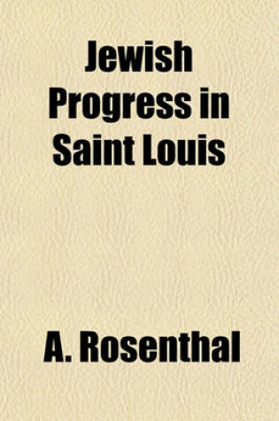 Cover of Jewish Progress in Saint Louis