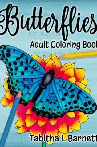 Cover of Butterflies Adult Coloring Book