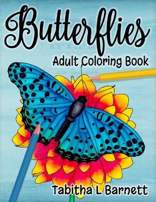 Cover of Butterflies Adult Coloring Book