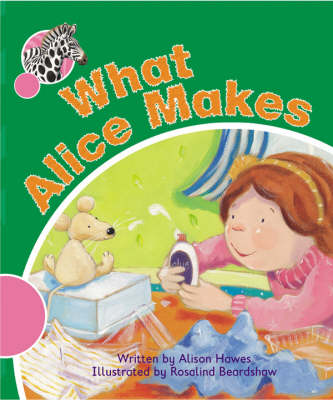 Book cover for Spotty Zebra Pink A Change - What Alice Makes