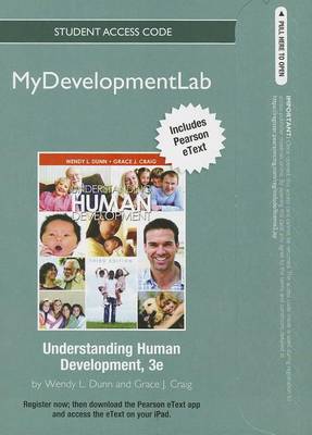 Book cover for NEW MyLab Human Development with Pearson eText -- Standalone Access Card -- for Understanding Human Development