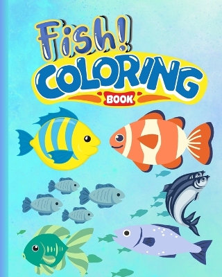 Book cover for Fishes Coloring Book For Kids