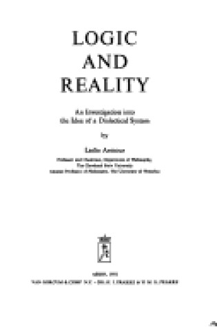 Cover of Logic and Reality