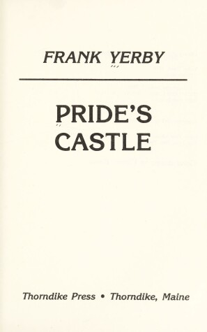 Book cover for Pride's Castle