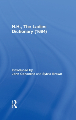 Book cover for N.H., The Ladies Dictionary (1694)