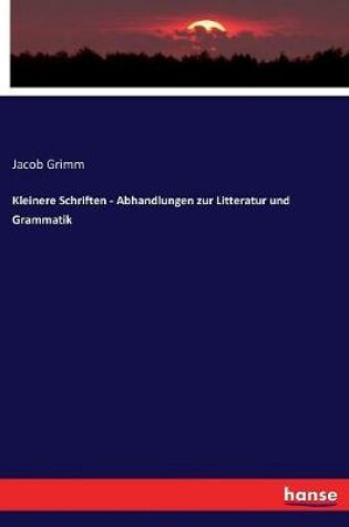 Cover of Kleinere Schriften - Abhandlungen zur Litteratur und Grammatik