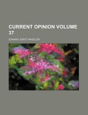 Book cover for Current Opinion Volume 37