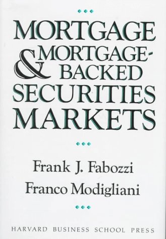 Book cover for Mortgages and Mortgage-backed Securities Markets