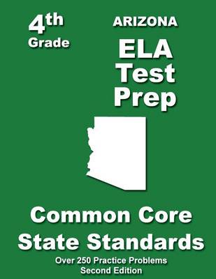 Book cover for Arizona 4th Grade ELA Test Prep