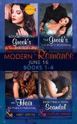 Book cover for Modern Romance June 2016 Books 1-4