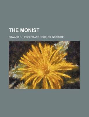 Book cover for The Monist (Volume 3)