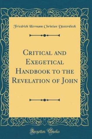 Cover of Critical and Exegetical Handbook to the Revelation of John (Classic Reprint)