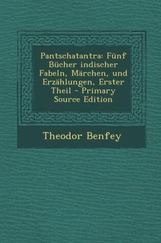 Cover of Pantschatantra