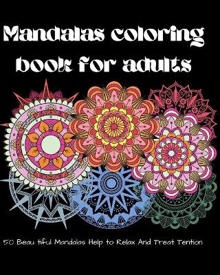 Book cover for Mandalas coloring book for adults