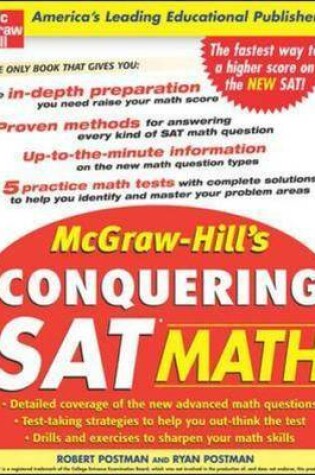 Cover of McGraw-Hill's Conquering the New SAT Math