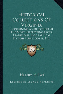 Book cover for Historical Collections of Virginia