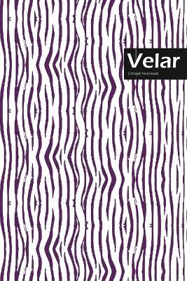 Book cover for Velar Lifestyle, Animal Print, Write-in Notebook, Dotted Lines, Wide Ruled, Medium Size 6 x 9 Inch, 144 Sheets (Purple)