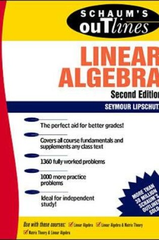 Cover of Schaum's Outline of Linear Algebra