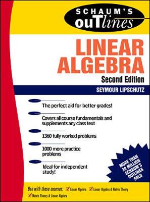 Cover of Schaum's Outline of Linear Algebra