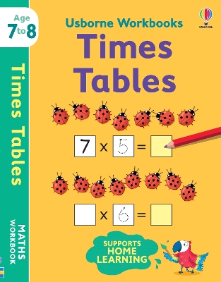 Cover of Usborne Workbooks Times Tables 7-8