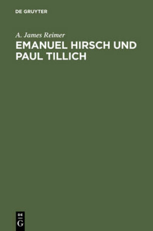 Cover of Emanuel Hirsch Und Paul Tillich