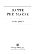 Book cover for Dante the Maker