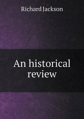 Book cover for An historical review