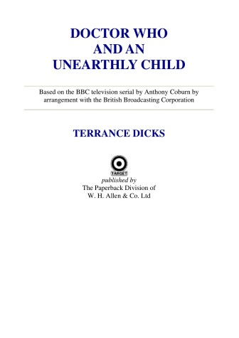 Book cover for Doctor Who and the Unearthly Child