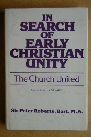 Cover of In Search of Early Christian Unity