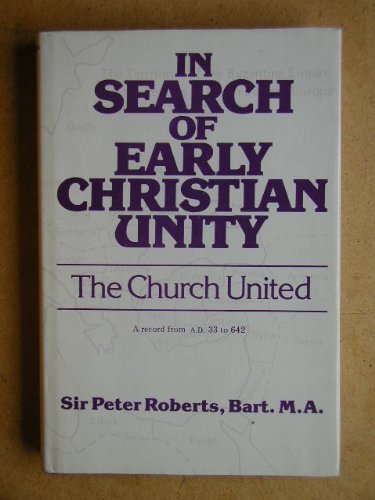 Book cover for In Search of Early Christian Unity