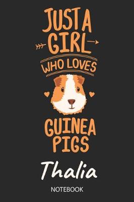 Book cover for Just A Girl Who Loves Guinea Pigs - Thalia - Notebook