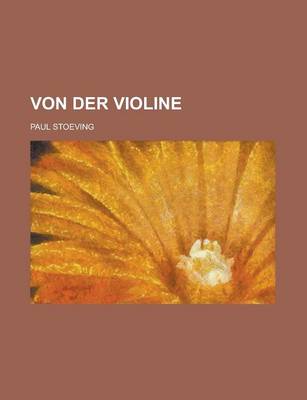 Book cover for Von Der Violine