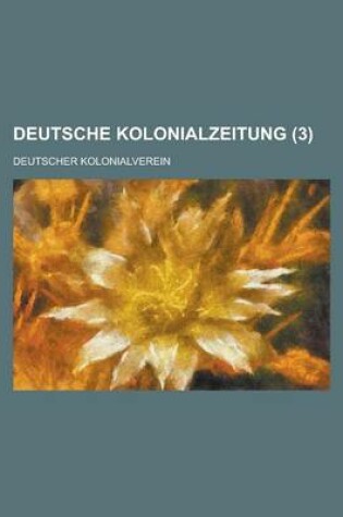 Cover of Deutsche Kolonialzeitung (3 )