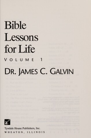Cover of Bible Lessons for Life