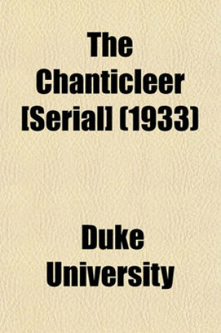 Cover of The Chanticleer [Serial] (1933)