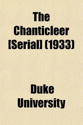 Book cover for The Chanticleer [Serial] (1933)