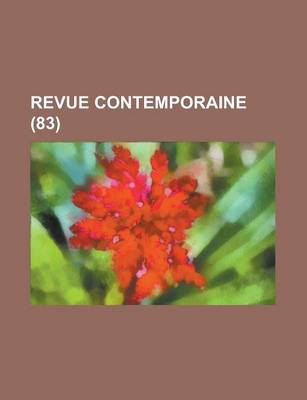 Book cover for Revue Contemporaine (83)