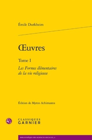 Cover of Les Formes Elementaires de la Vie Religieuse